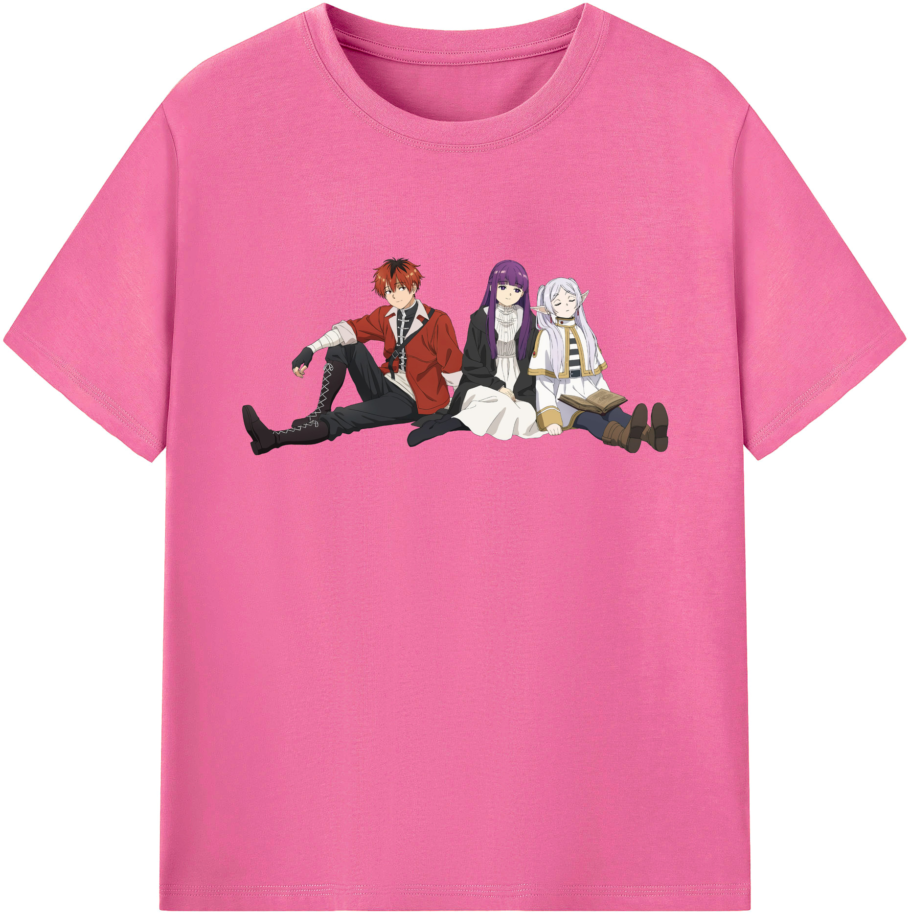 （画像用） 葬送のフリーレン Frieren レディースカジュアルプリントTシャツ（綿100％）